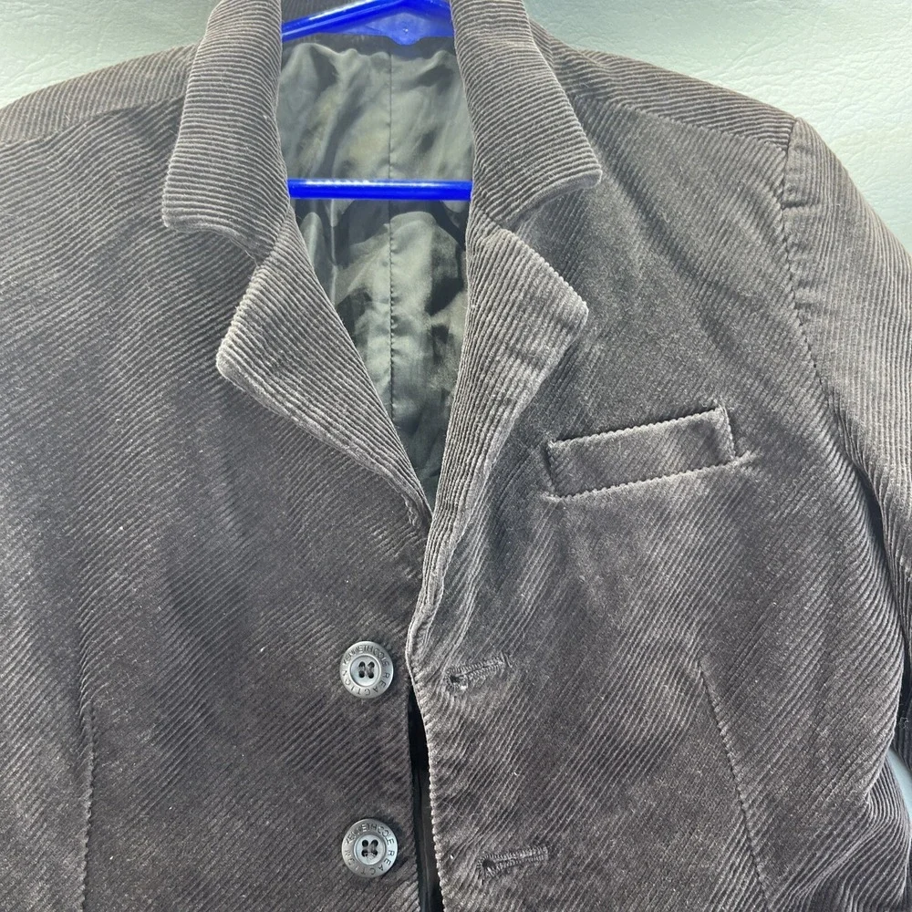 Kenneth Cole Reaction Brown Corduroy Lined Jacket Boys 4T Full Zip Pockets